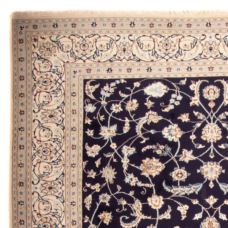 Tapis persan - Nain - Royal - 383 x 286 cm - bleu foncé