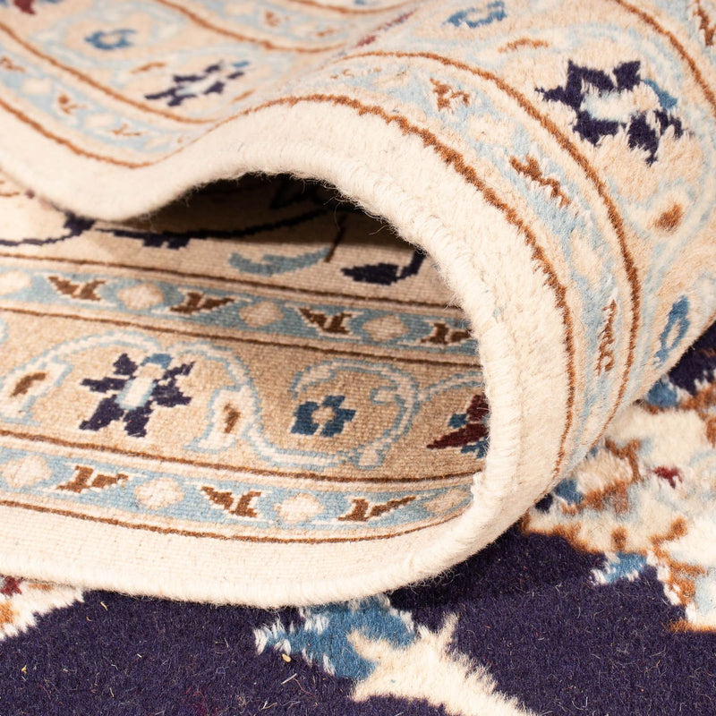 Tapis persan - Nain - Royal - 383 x 286 cm - bleu foncé