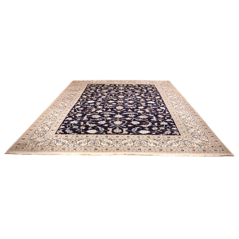 Tapis persan - Nain - Royal - 383 x 286 cm - bleu foncé