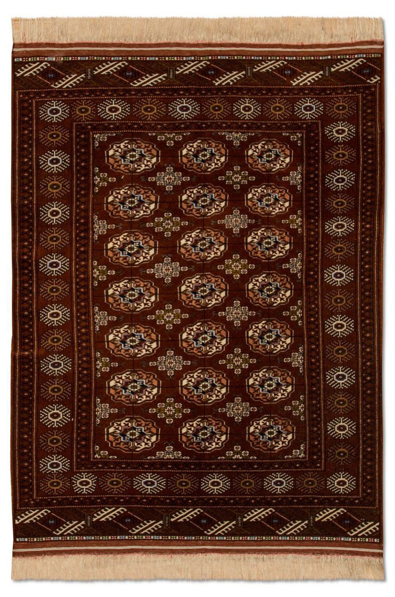 Tapis Turkaman - 154 x 103 cm - marron