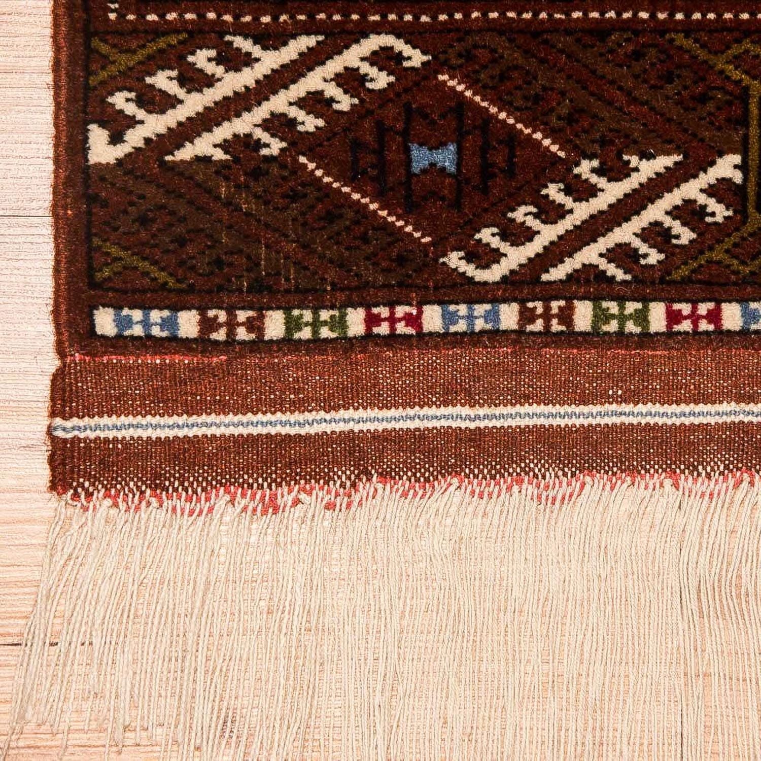 Tapis Turkaman - 154 x 103 cm - marron