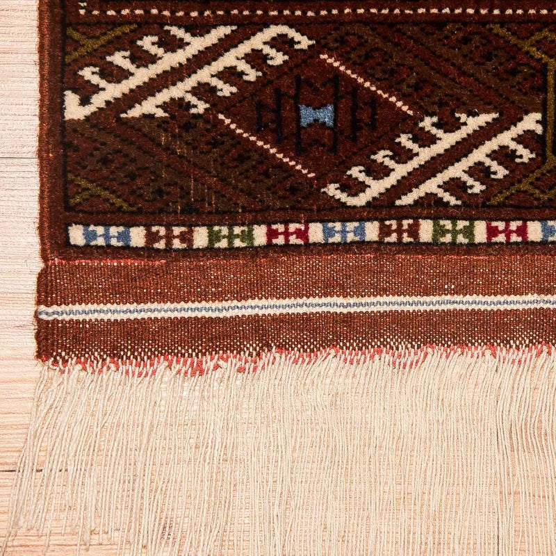 Tapis Turkaman - 154 x 103 cm - marron