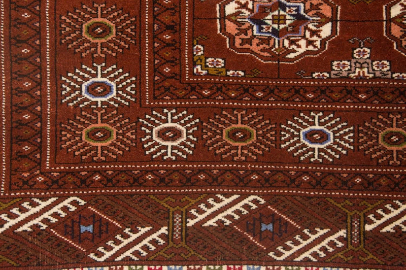 Tapis Turkaman - 154 x 103 cm - marron