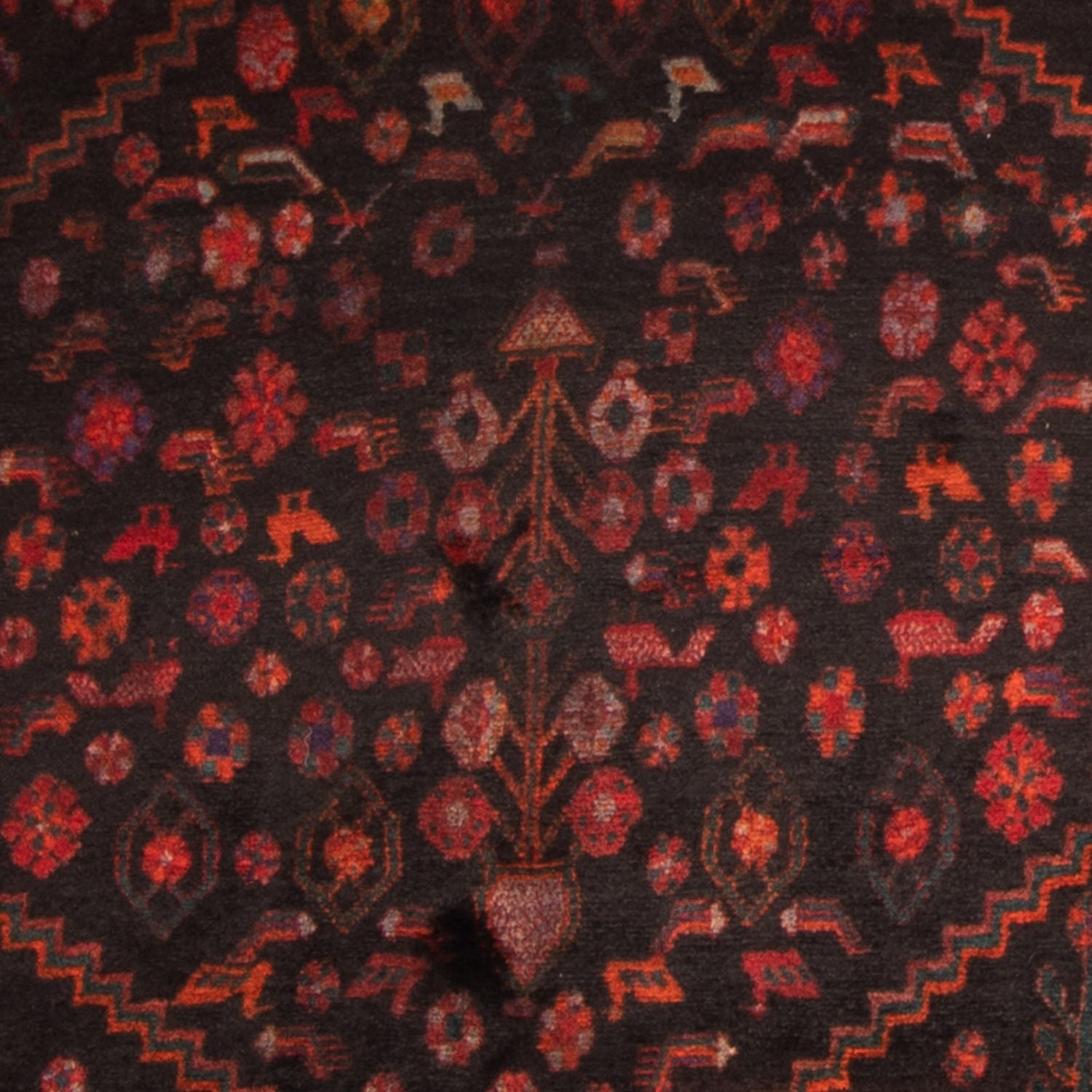 Tapis de couloir Tapis persan - Nomadic - 380 x 146 cm - bleu foncé