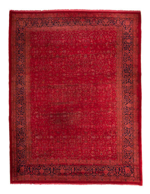 Orientteppich 355 x 255 cm - dunkelrot