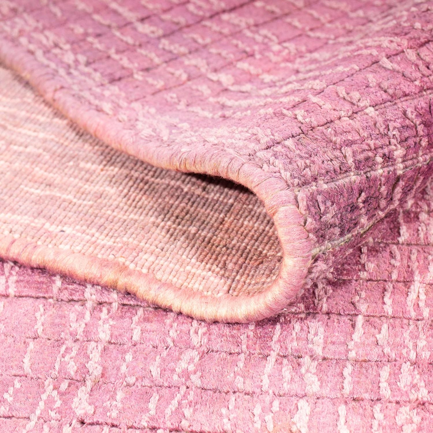 Tapis en viscose - 313 x 226 cm - rose