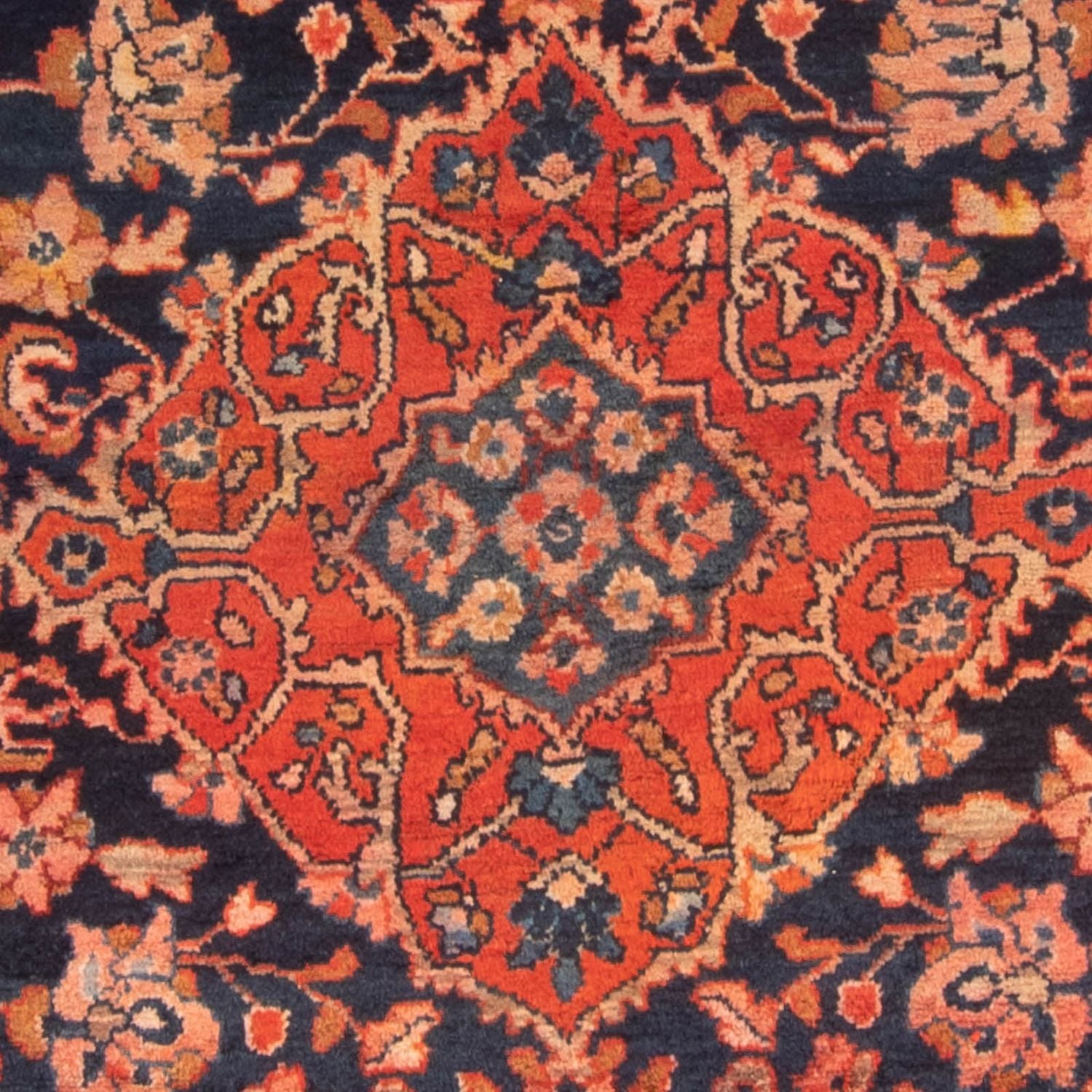 Tapis persan - Nomadic - 364 x 197 cm - bleu foncé