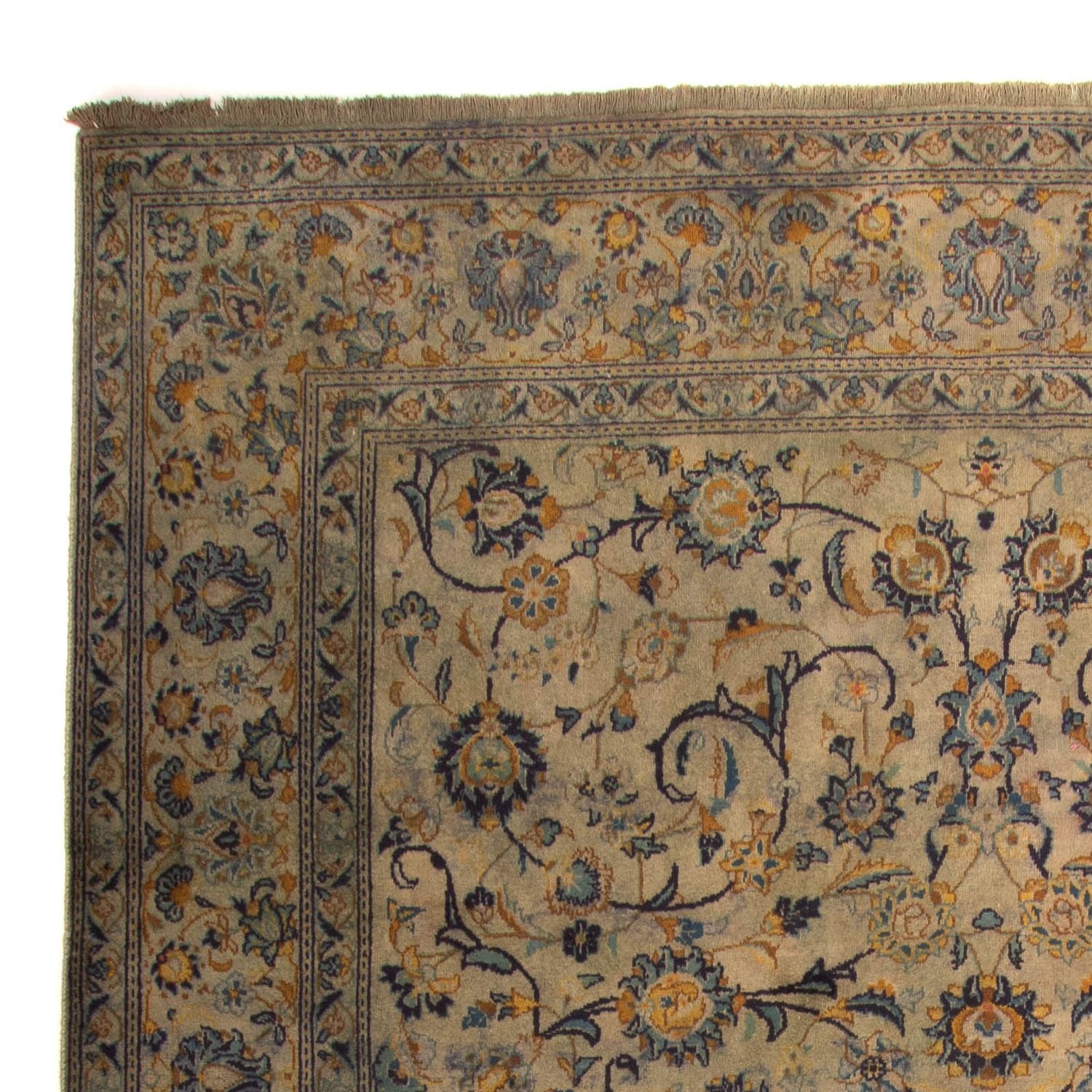 Tapis persan - Keshan - 330 x 240 cm - marron clair