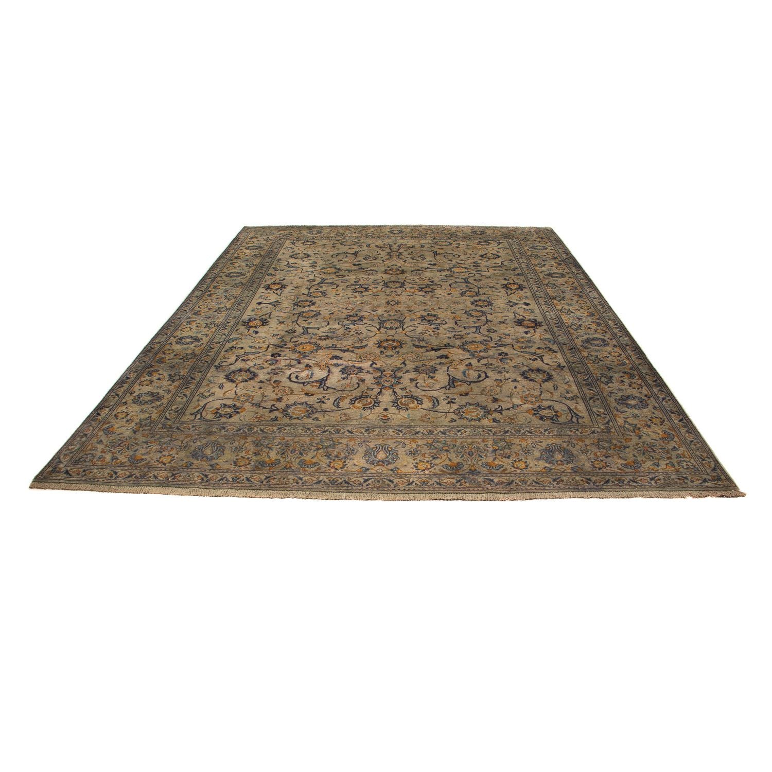 Tapis persan - Keshan - 330 x 240 cm - marron clair