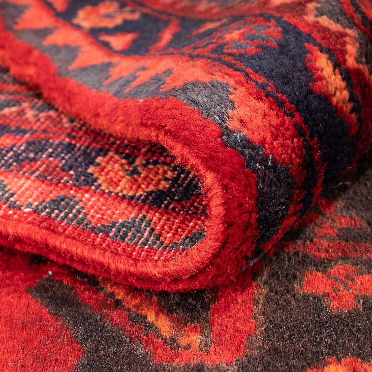 Tapis persan - Nomadic - 348 x 185 cm - rouge foncé