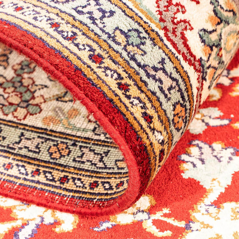 Tapis en soie - Soie du Cachemire - 186 x 129 cm - rouge