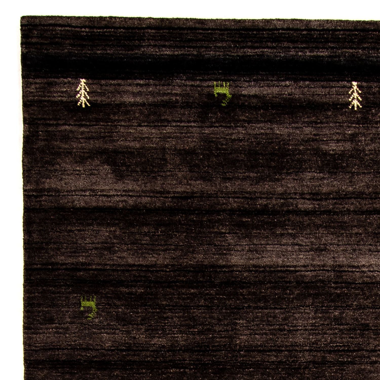 Tapis Gabbeh - Indus - 295 x 203 cm - marron foncé