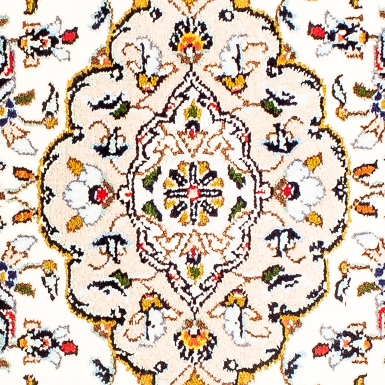 Tapis persan - Keshan - 100 x 69 cm - beige