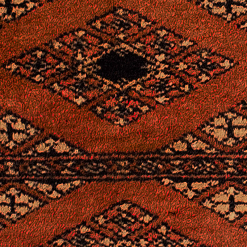 Tapis Pakistani - 63 x 32 cm - rouge foncé
