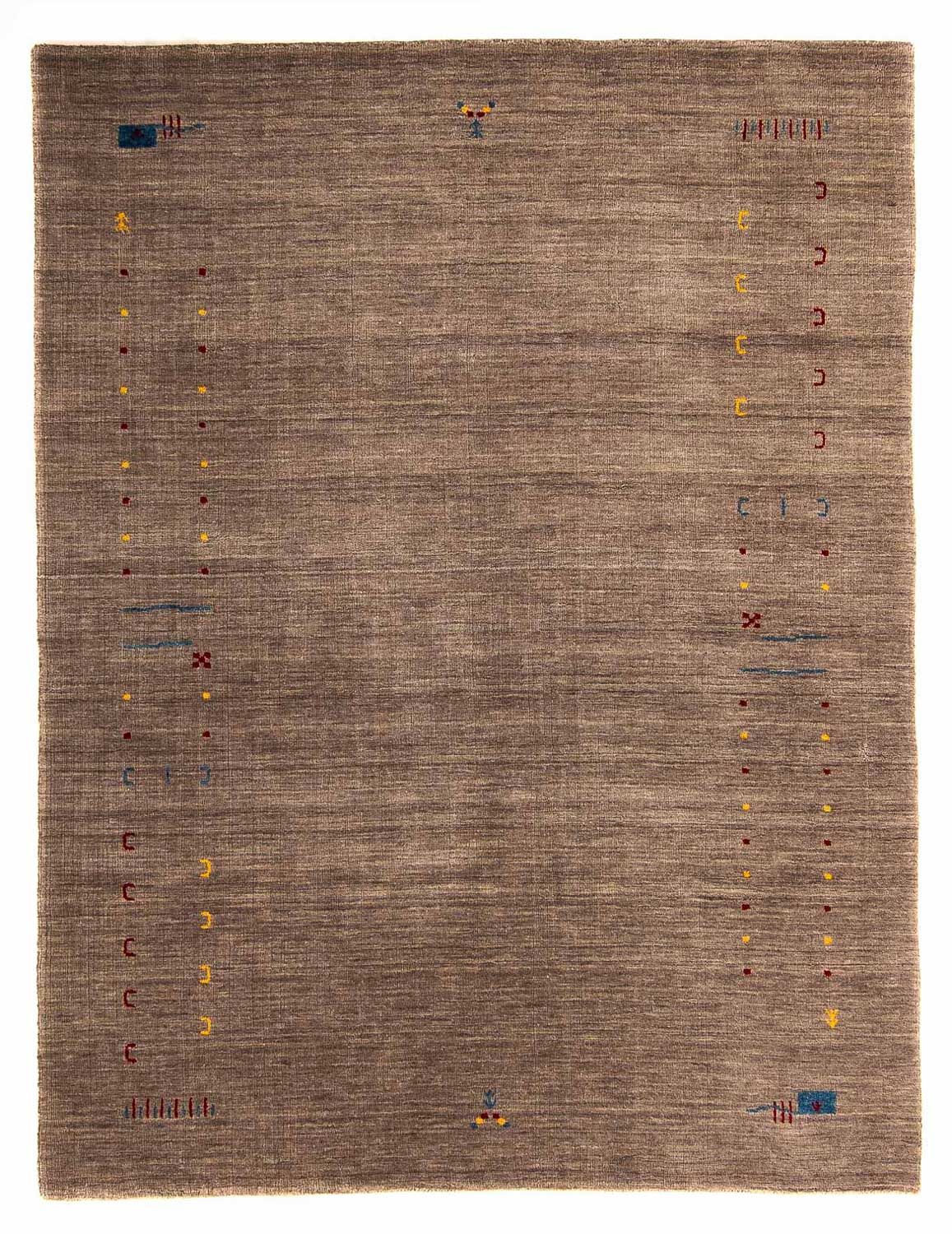 Tapis Gabbeh - Loribaft Indus - 201 x 144 cm - marron