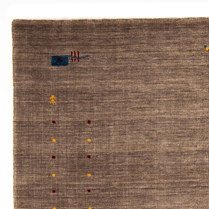 Tapis Gabbeh - Loribaft Indus - 201 x 144 cm - marron
