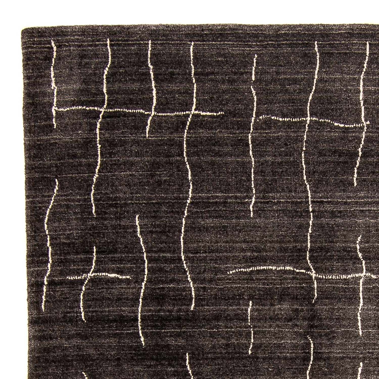 Tapis Gabbeh - Loribaft Indus - 200 x 142 cm - marron foncé