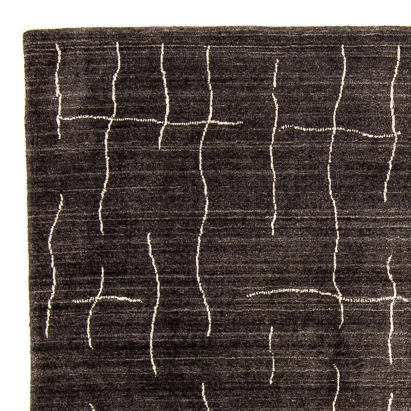 Tapis Gabbeh - Loribaft Indus - 200 x 142 cm - marron foncé