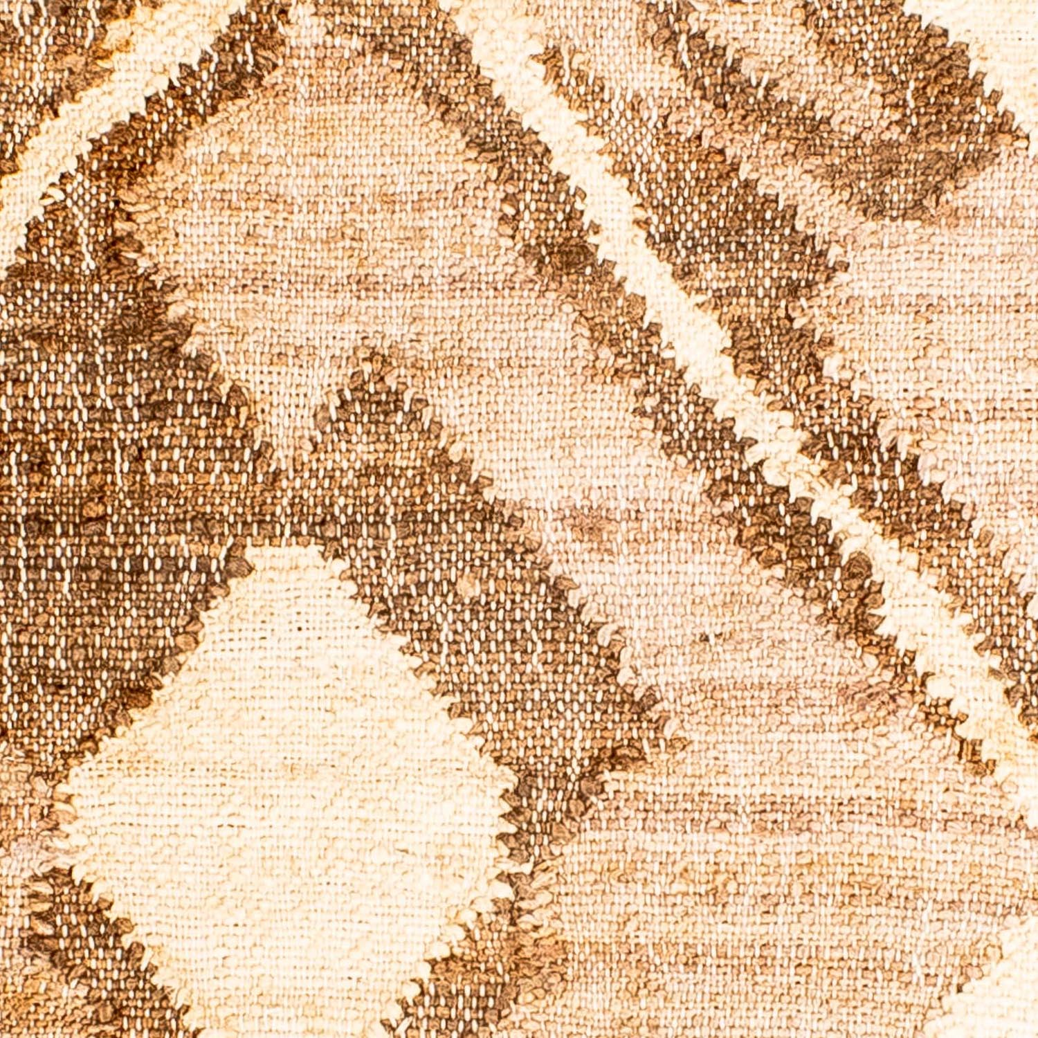 Tapis Kelim - Tendance carré  - 63 x 62 cm - marron clair