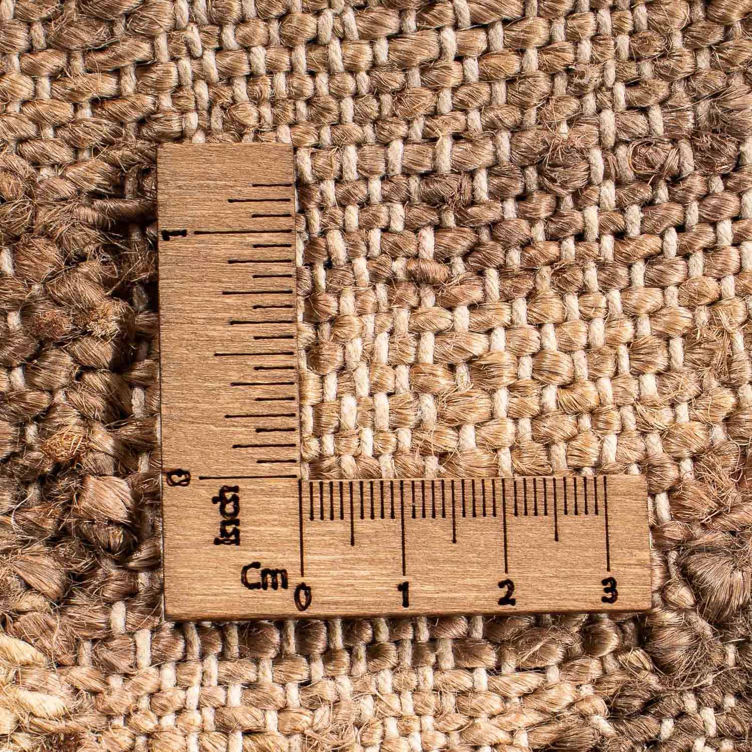 Tapis Kelim - Tendance carré  - 63 x 62 cm - marron clair
