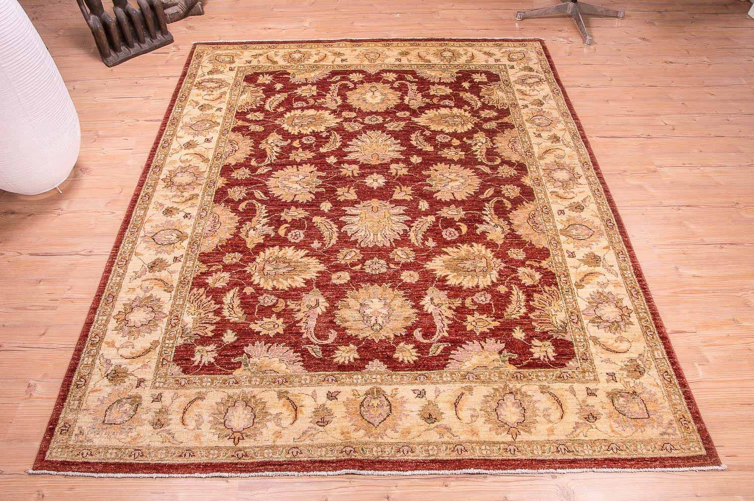 Tapis Ziegler - 219 x 178 cm - rouge bordeaux
