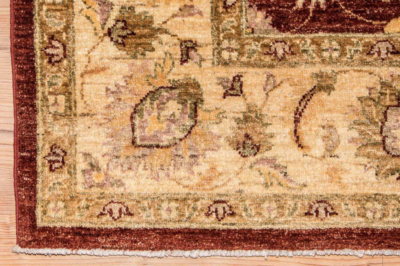 Tapis Ziegler - 219 x 178 cm - rouge bordeaux