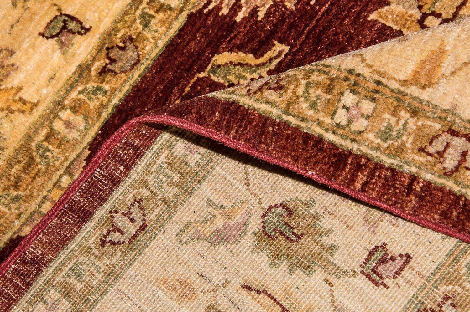 Tapis Ziegler - 219 x 178 cm - rouge bordeaux