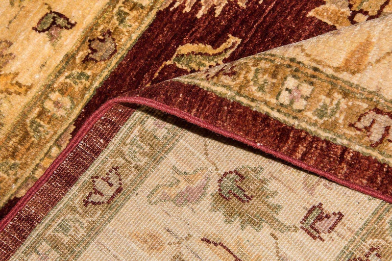 Tapis Ziegler - 219 x 178 cm - rouge bordeaux