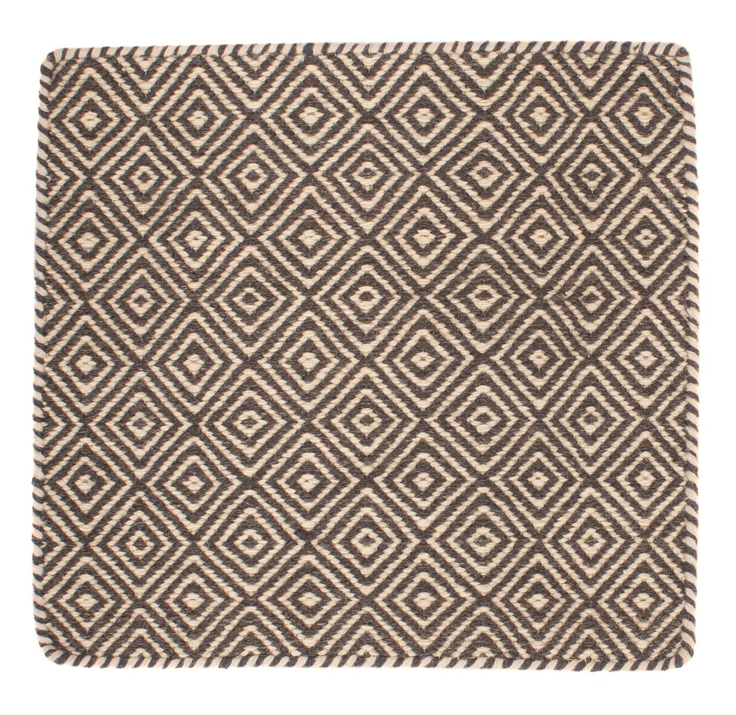 Tapis Kelim - Tendance carré  - 45 x 45 cm - multicolore