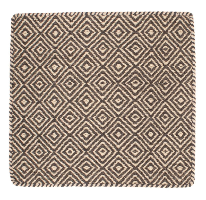 Tapis Kelim - Tendance carré  - 45 x 45 cm - multicolore