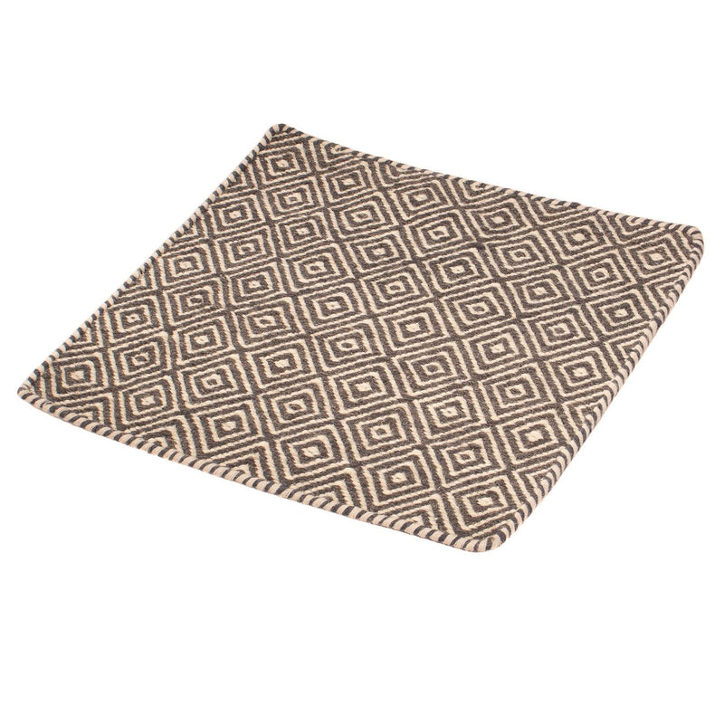 Tapis Kelim - Tendance carré  - 45 x 45 cm - multicolore