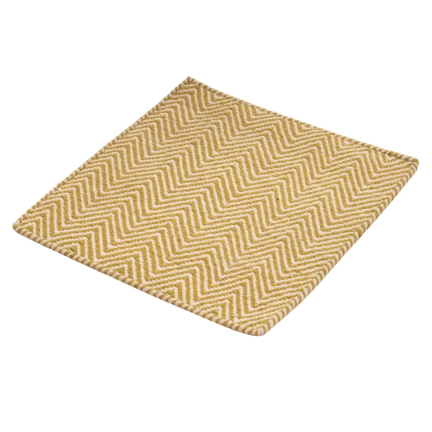 Tapis Kelim - Tendance carré  - 46 x 46 cm - multicolore