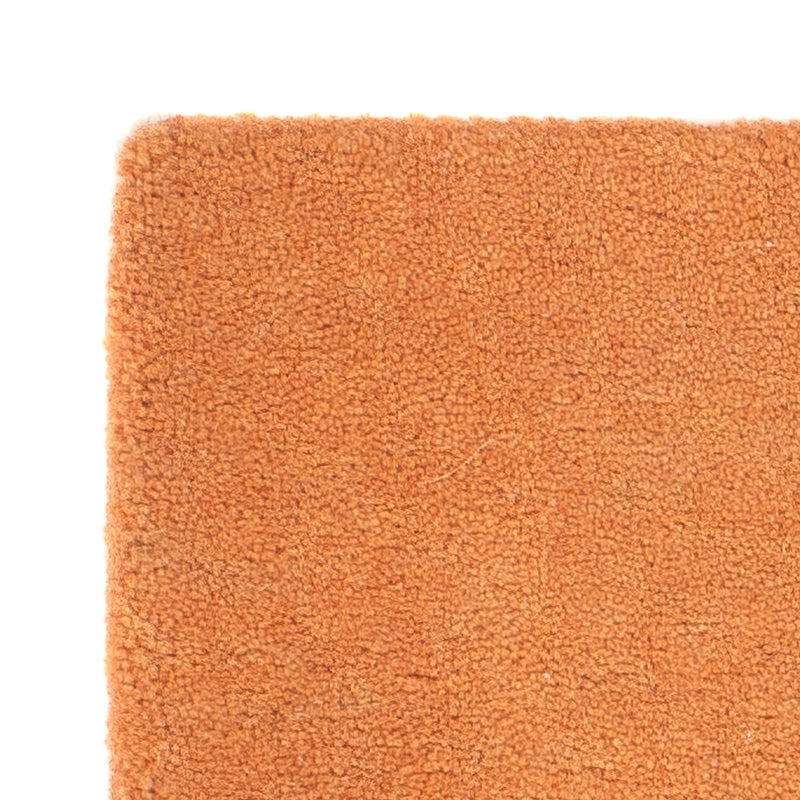 Tapis Népalais carré  - 49 x 44 cm - orange