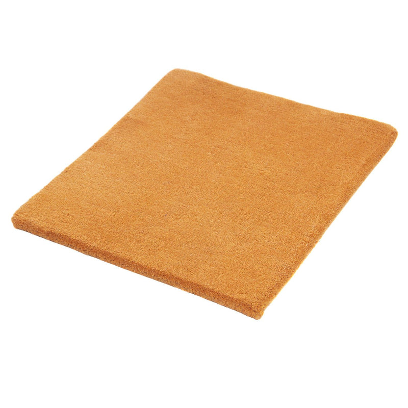 Tapis Népalais carré  - 49 x 44 cm - orange