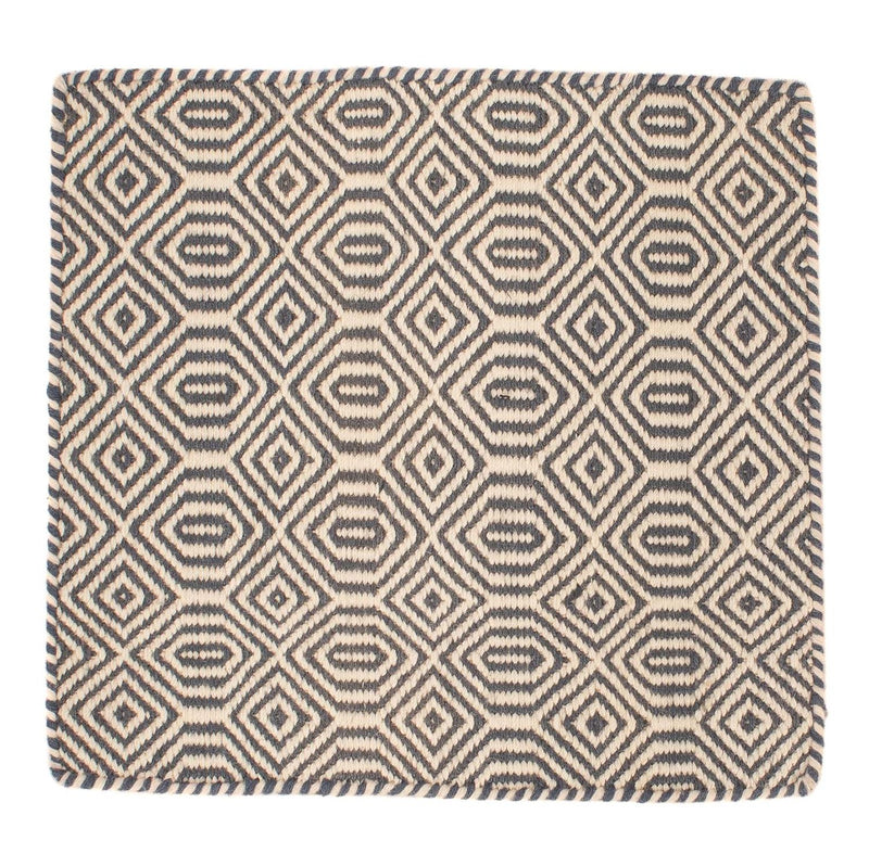 Tapis Kelim - Tendance carré  - 47 x 44 cm - multicolore