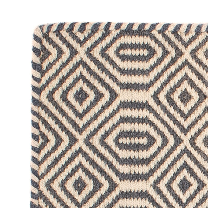 Tapis Kelim - Tendance carré  - 47 x 44 cm - multicolore