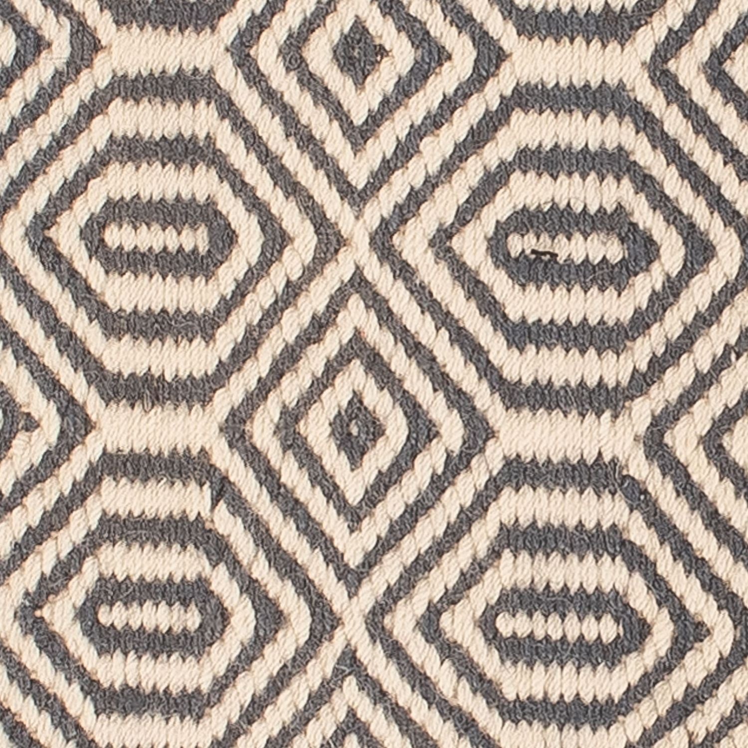 Tapis Kelim - Tendance carré  - 47 x 44 cm - multicolore