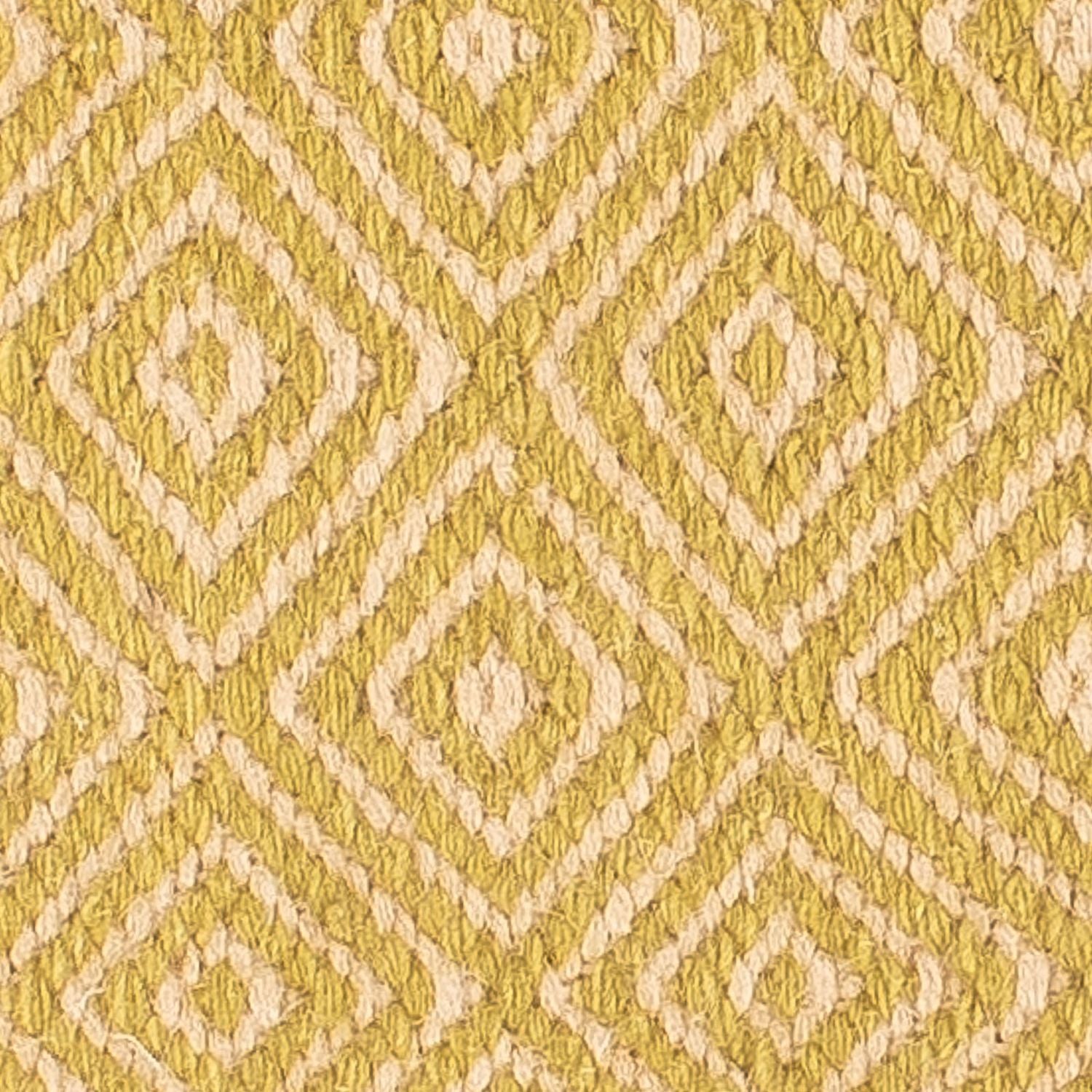 Tapis Kelim - Tendance carré  - 47 x 43 cm - or