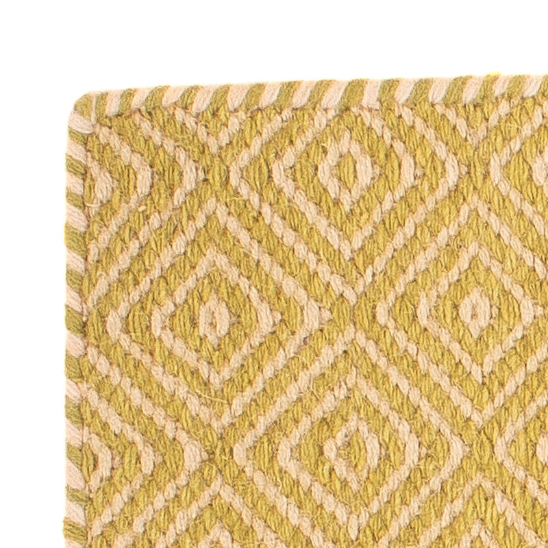 Tapis Kelim - Tendance carré  - 47 x 43 cm - or