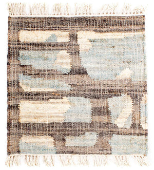 Tapis Kelim - Tendance carré  - 60 x 60 cm - multicolore