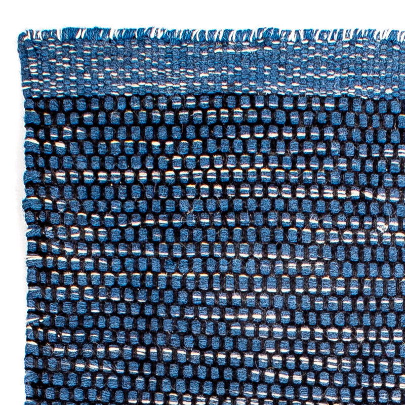 Tapis Kelim - Tendance - 88 x 62 cm - bleu foncé