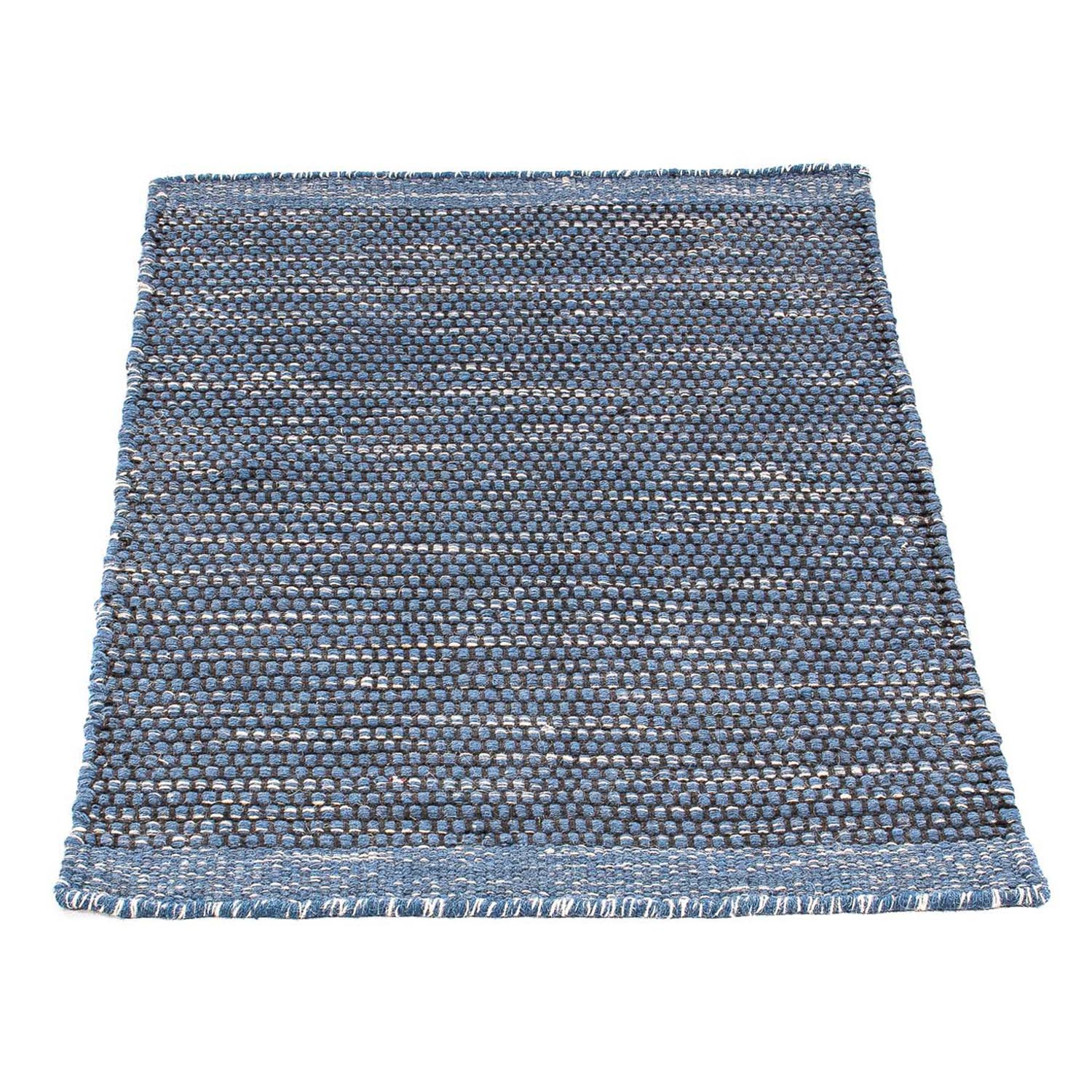 Tapis Kelim - Tendance - 88 x 62 cm - bleu foncé
