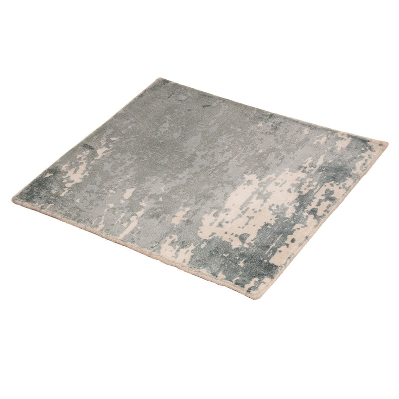 Tapis en viscose carré  - 55 x 51 cm - multicolore