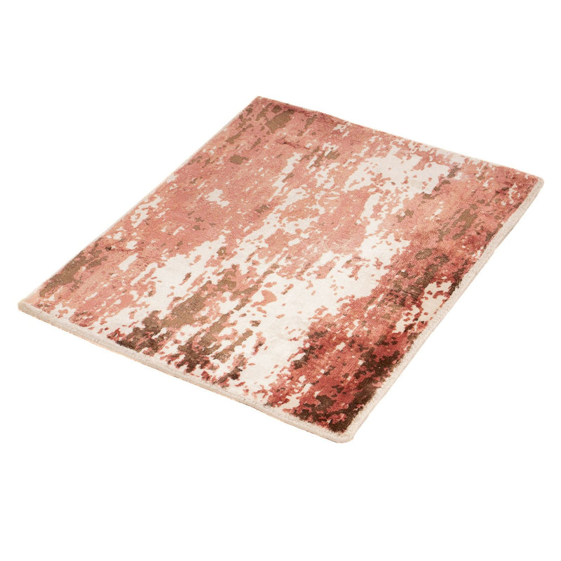 Tapis en viscose carré  - 60 x 50 cm - multicolore