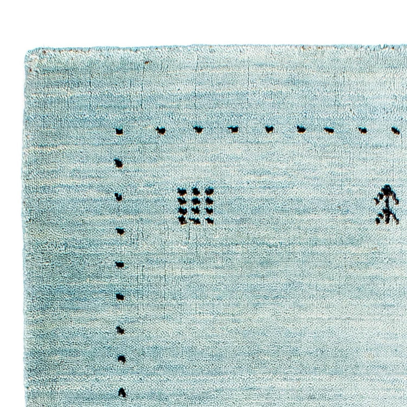 Tapis Gabbeh - Loribaft Indus - 95 x 65 cm - bleu clair