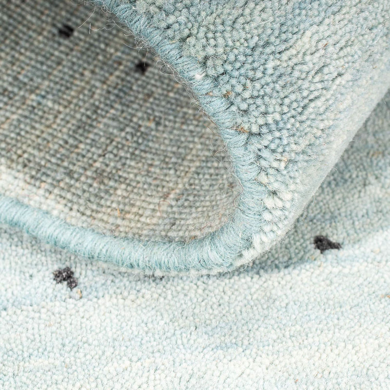 Tapis Gabbeh - Loribaft Indus - 95 x 65 cm - bleu clair