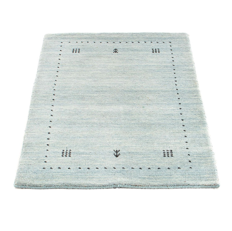 Tapis Gabbeh - Loribaft Indus - 95 x 65 cm - bleu clair