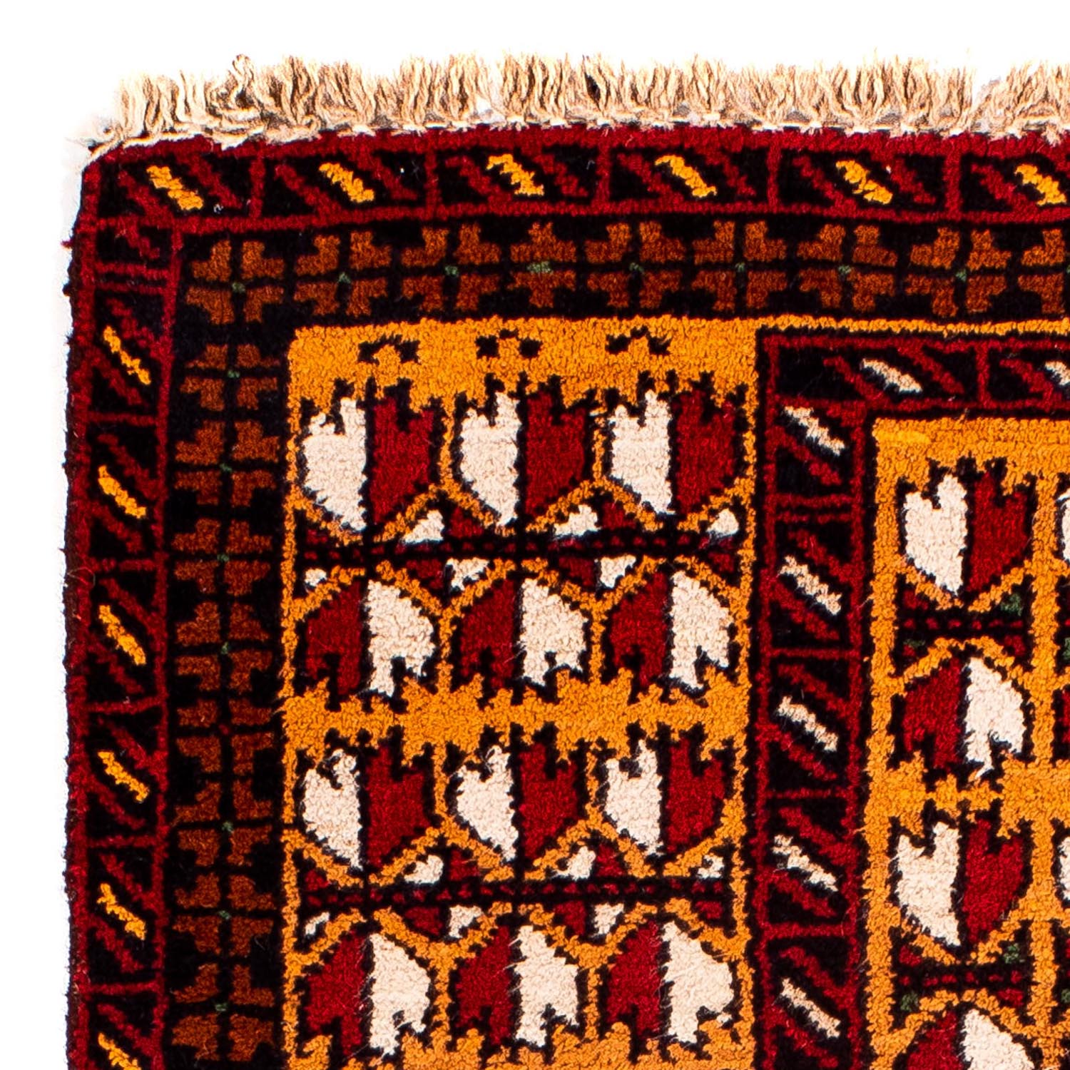 Tapis Belutsch - 129 x 75 cm - rouge foncé