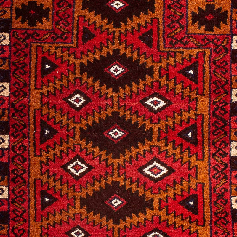 Belutsch Teppich 125 x 80 cm - dunkelrot