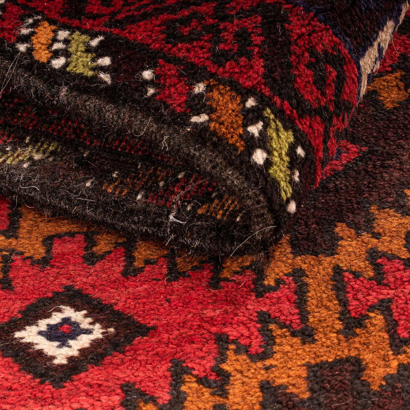 Belutsch Teppich 125 x 80 cm - dunkelrot